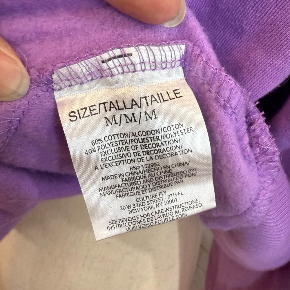 Pusheen Purple Bat Hoodie, unisex medium, like new - Picture 8 of 11